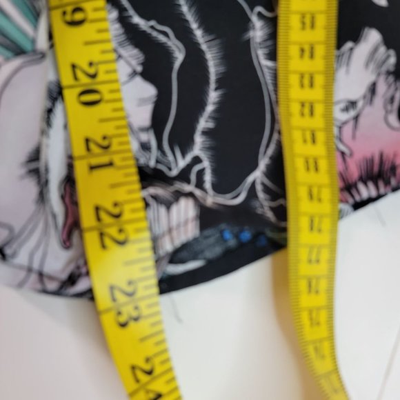 Jaase Boho Floral Flowy Bell Sleeve Shoulder Crop Blouse, XS. - Picture 8 of 9